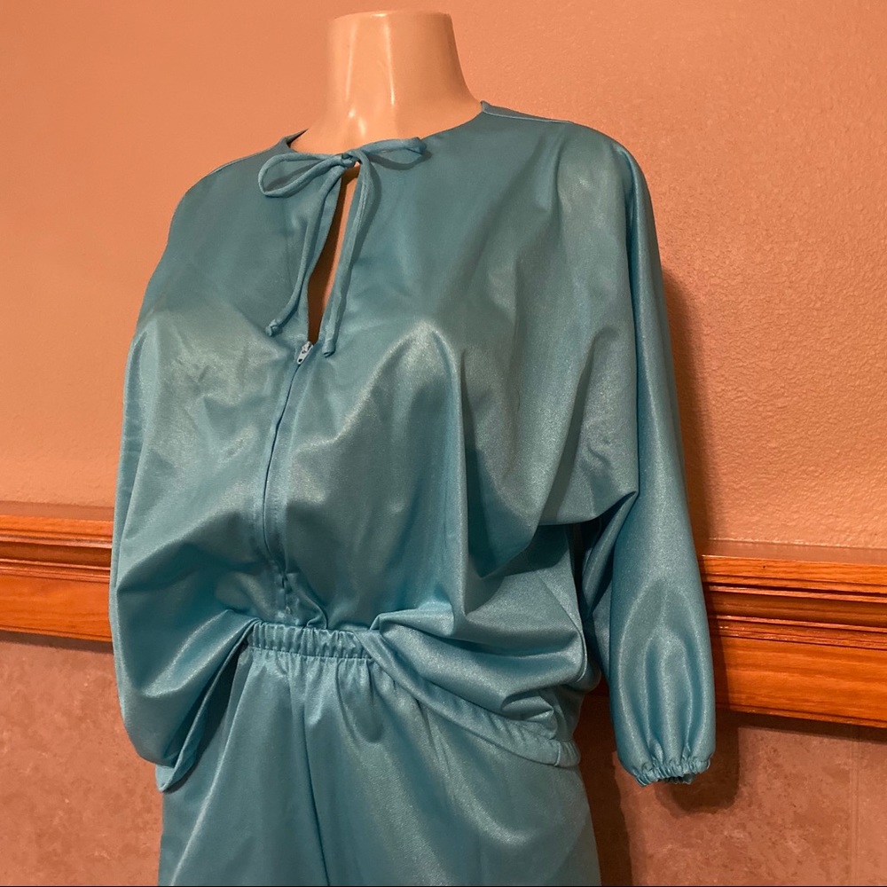 Butterfield 8 vintage teal pant and top pajama
